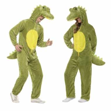 Krokodil onesie carnavalskleding voor volwassenen