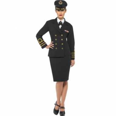 Navy officiers carnavalskleding voor dames