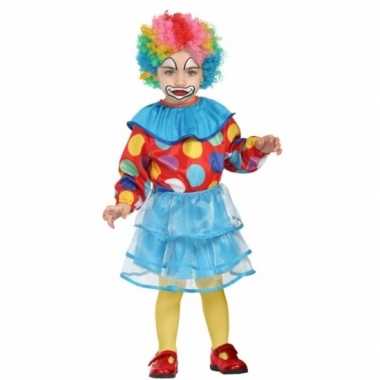 Peuter meisjes carnavalskleding clown