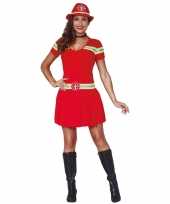 Brandweer carnavalskleding jurkje voor dames