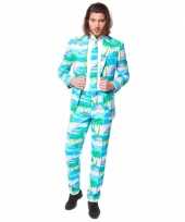 Flamingo carnavalskleding pak voor heren