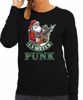 Foute kerstsweater carnavalskleding 1 5 meter punk zwart voor dames
