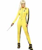 Geel kill bill carnavalskleding voor dames