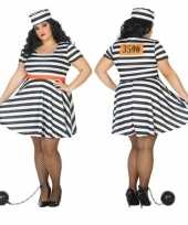 Grote maten gevangene boef bonnie carnavalskleding voor dames