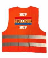 Hup holland hup oranje veiligheidshesje ek wk supporter carnavalskleding voor volwassenen