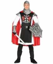 Middeleeuwse ridder met cape carnavalskleding voor heren