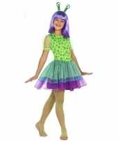 Neon alien carnavalskleding voor meisjes