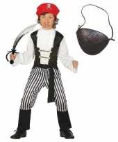 Piraten carnavalskleding maat 128 134 voor kinderen
