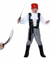 Piraten carnavalskleding maat l met zwaard voor kids
