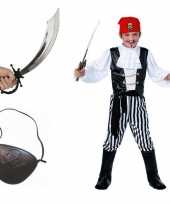 Piraten carnavalskleding maat m voor kids
