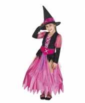 Roze heksen carnavalskleding voor meisjes