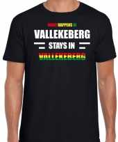 Valkenburg vallekeberg carnaval carnavalskleding t shirt zwart heren